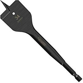 1 x SabreCut SCRIW34_1 34mm x 152mm schlagfester flacher Holzspaten-Bit kompatibel mit Bosch Dewalt Makita Milwaukee und vielen anderen
