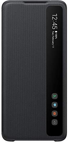 Custodia per Samsung Galaxy S20 Ultra Cover Ufficiale S-View Flip Cover (Nero)
