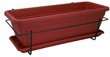 VENEZIA PLANT BOX KIT 50CM DARK RED