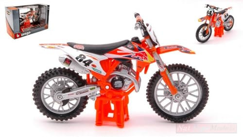 Modelo A Escala Compatible con KTM SX 450 2018 Red Bull N.84 Jeffrey HERLINGS 1:18 BURAGO BU51081