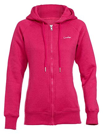 Winshape Damen Kuschelige Hoodie-Jacke J005 Kapuzenpullover, Deep-Pink, XS