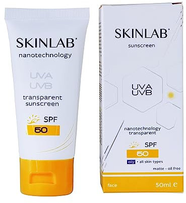 SKINLAB Schützt & spendet Feuchtigkeit Sonnencreme FP50+, feuchtigkeitsspendender und wasserfester Sonnenschutz mit UVA/UVB-Schutz, sehr hoher und transparenter Sonnenschutz