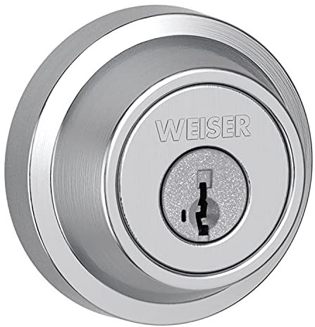 Weiser Cerradura redonda de un solo cilindro – cromo satinado + llave inteligente