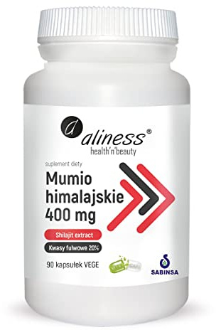 Aliness Himalaya-Mumie (Shilajit extract) 400mg, Fulvosäuren 20%, 90 kapseln
