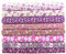 8 Stück 50,8 x 50,8 cm 100% Baumwolle Stoff zum Nähen, florale Baumwolle Handwerk Stoffpaket Quadrate Patchwork Tücher DIY Vorgeschnittene Quilten Stoff (lila)