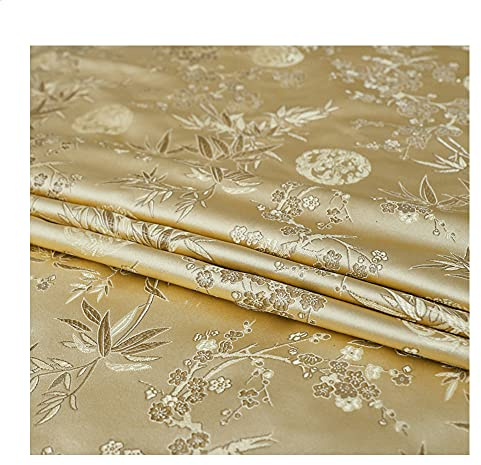 GOONSDS Brocade Stoff Cheongsam Und Kimono Material Satin Stoff Zum Nähen Von DIY 75Cmx50cm,K