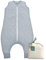 molis&co - Baby Schlafsack mit Füßen 2.5 TOG - Ganzjahres Schlafsack - Babyschlafsack mit Beinen - 100% Baumwolle (Oeko-TEX 100), Winterschlafsack Premium Qualität - Blue Garden (80 cm)