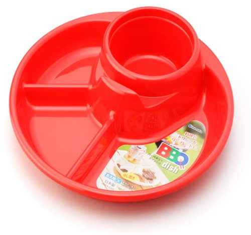 Fondueteller 4 Teiliges Set Fondue Teller Bunt mit 12 Fonduegabeln, Quadratisch/Rund