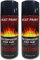 UK Top Shop Heat Paint, High Temperature Stove Paint Heat Resistant Matt Black Finish Paint for Wood Burners BBQ'S & Stoves 400ml Pack of 2