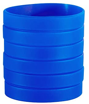 BRANDWINLITE Großhandel 6 Stück/Packung Einfarbig Leere Silikon Armbänder Gummiarmbänder