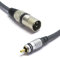 VITALCO XLR Stecker auf Cinch Mono Kabel 1.5m Mikrofonkabel 3 Polig auf Chinch Adapter