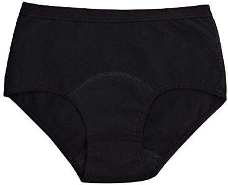 IMSEVIMSE Periodenslip Hipster, Black, Größe XL, medium flow (2er Pack)