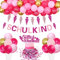 Schulkind Deko Mädchen, Einschulung Deko Rosa - Ballongirlande Kit Rosa Pink, Schulkind Banner, Schultüte Girlande, Buchstaben Konfetti, Endlich Schulkind Tortendeko, Schuleinführung Schulanfang Deko