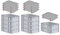 SuperSparSet 10x Eurobox NextGen Grip mit Auflagedeckel & 4 roten Schiebeschnappverschlüssen, HxBxT 17x40x60cm, 34L, Griffe geschlossen, Glatter Boden, Eurobehälter Transportbox Transportbehälter