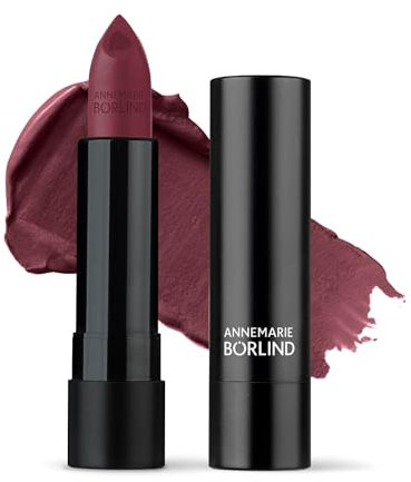 ANNEMARIE BÖRLIND LIPPEN EFFECTIVE NATURAL BEAUTY Lipstick Cassis (4 ml) - Intensive Farben & Glanz mit Pflegender Wirkung, Hyaluron Spendet Feuchtigkeit & Glättet, Vegan…