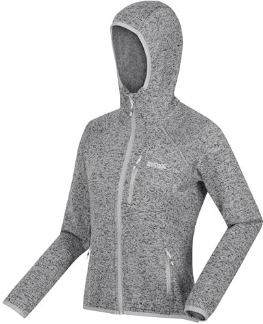 Regatta Newhill Hooded Fleece für Damen mit meliertem Strickeffekt, perfekt für Spaziergänge, Outdoor-Aktivitäten und den täglichen Gebrauch