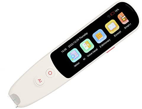 Sprachübersetzer-Stift, Intelligentes Übersetzungsgerät mit 134 Sprachen, WiFi-Unterstützung für Tragbare Scan-Übersetzungsstifte, Cloud-Speicherung und HD-Bildschirm Zum Lernen