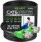 GearIT Câble Ethernet extérieur Cat6 (75 mètres) CCA plaqué cuivre, étanche, enfouissement direct, dans la terre, gaine UV, PoE, réseau, Internet, câble Cat 6, Cat6 – 75 m