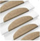 Stufenmatten Treppenteppich Anti-Rutsch Treppenstufen Matten Treppenteppich Selbstklebend Treppenstufen Matten Antirutschmatte Treppen-Teppich 15er Set (B/65X21CM/Braun)