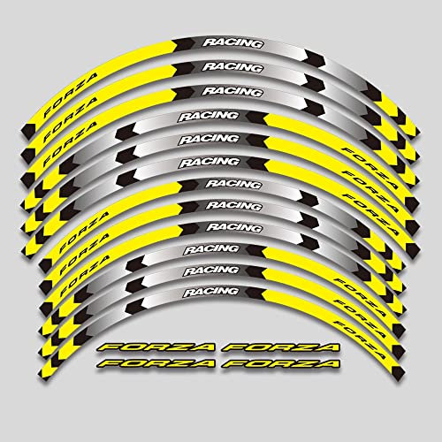 Reflektierende Felgenaufkleber Für HON&DA FORZA 750 Forza 750 15″17″ Felge Motorrad Rad Aufkleber Reflektierende Streifen Felgen Aufkleber Scooter Nabe Zubehör Wat (Color : 1)