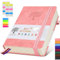 A5 liniertes Tagebuch-Notizbuch – 365 Seiten Leder-Tagebücher zum Schreiben von Frauen und Männern, Hardcover-Notizbuch mit 100 g/m² dicken Seiten, Tageskalender für Reisen, Arbeit, Schule, Notizen,