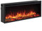 FLAMME 50’’/127cm Castello Platinum Smart Inset Media Wall Electric Fireplace Compatible with Alexa and Google Assistant Deep Fuel Bed Perfect for Media Wall