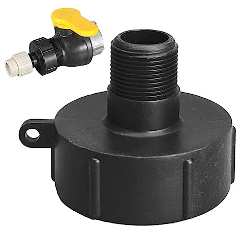 Lumiscent IBC-Tote-Wassertank-Adapter,IBC-Tote-Adapter - IBC-Tonnage-Verbindungsstück,Tankanschluss, Wassertank-Schlauchadapter, Wassertank-Anschluss, Ton-Fass-Adapter, Wassertank-Adapter