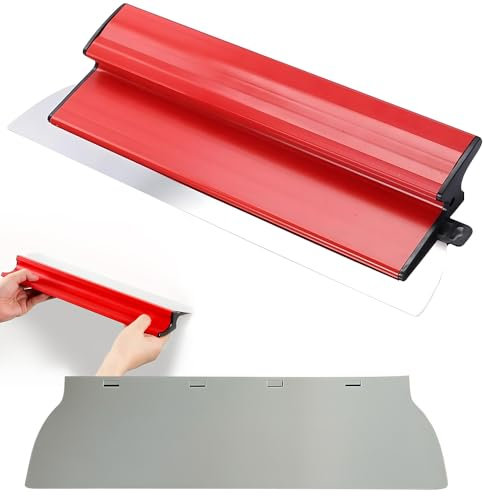 Udbrud Spatule de surface 40cm, Spatule de lissage professionnelle avec poignée ergonomique en Z, Acier Inoxydable Couteau a Enduire avec Lame, Outils muraux Pour enduit mural le Plâtrage de Mur