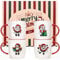 Joymaking Juego de 4 tazas navideñas, tazas de café de Navidad, decoraciones navideñas, decoración navideña, juego de tazas de Navidad para mujeres y amigos, 310 ml