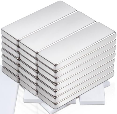 20 Stück Magnete Stark Neodym Magnete Extra Stark 30X10X3mm Magnete Rechteckig Super Stark Seltenerdmagnete, Neodym Magnete für Pinnwand, Küchenschrank, Magnetboard,Whiteboard,Magnettafel