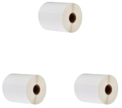 Versandetikett 101.6 x 152.4 mm - Thermo Etiketten - Selbstklebend - 1 Zoll Kern - 1 Rolle Pack x 370 Etiketten - DHL-UPS-DPD,Kompatibel für Etikettendrucker,kompatibel mit Zebra (Packung mit 3)