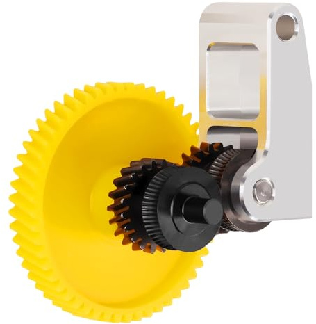 TZ3.0 Upgrade P1/X1 Series Gehärteter Stahl Extruder Getriebe Compatible with BambuLab P1/P1P/P1S/X1/X1C/X1E 3D-Drucker, Hohe Filament Flow Dauerhafte Leistung,Extruder Gear
