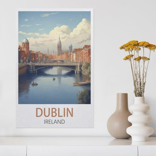 Dublin Irland，Puzzles, 1000-teiliges Puzzle Für Erwachsene Und Kinder Ab 10 Jahren（75x50cm）-AA33