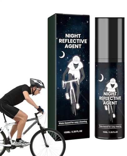 Vernice spray riflettente notturna a lunga durata - Vernice fosforescente per visibilità notturna da 100 ml, vernice spray trasparente fluorescente per vestiti, tessuto, skateboard