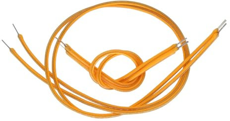 QIROGKC Ultradünner COB LED-Streifen, 1,5 mm – flexibles Filament 3 V/3,7 V für Retro-Leuchtmittel (130 mm/300 mm), warmes Licht 2200 K, DIY-Beleuchtung 360 °, 50 PS, 1300 mm-2200 K