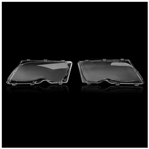Cubierta Lente Faro para BMW E46 318i 320i 325i 4 Puertas Sedán 2002-2005 Lente Faro Coche Cubierta Lámpara Cristal Cubierta Faro Cubiertas Lentes Faros Coche(2PCS)