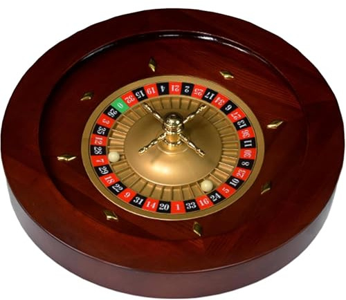Generico Roulette La Set di Giochi con Ruota della Roulette in Legno Professionale da 12 Pollici Giradischi for Giochi da Tavolo Perfetto for Una Serata di Giochi a casa o Una Festa,D