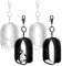 MaehSab Lot de 4 sacs de présentation transparents avec porte-clés – Boîte de rangement portable pour mini poupée, pochette en PVC à fermeture éclair pour bébé Sonny Angel et objets de collection