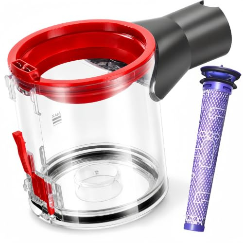 Upgraded Dust Bin Replacement for Dyson V7 V8 SV10 SV11 SV25 Vacuum Cleaners | Dyson Spare Parts, Large Capacity Canister/Container Attachments for Enhanced Suction | OE Quality 967699-01