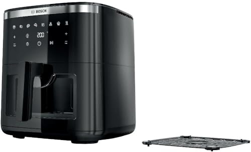 Bosch MAFS2671B Hot Air Fryer, 1800 W, 7,2 l, 7 programmi, termostato regolabile, Viewing window, nero