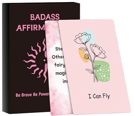 Daily Affirmation Cards - 60 Piece Motivation Quote Deck, Positive Thinking Messages, Self Love Support Set, Mindfulness Reflection Cards, Confidence Boosting Collection, Personal Development Guidance