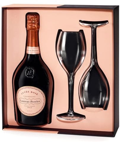 Laurent-Perrier Rose Champagne / 2 Glass Gift Pack / 75cl
