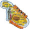 Valletta Malta Kühlschrankmagnet, Kunstharz, 3D, stark, Souvenir, Touristengeschenk, chinesischer Magnet, handgefertigt, kreative Heim- und Küchendekoration, Magnetaufkleber