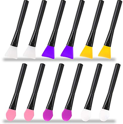 AIFUDA 12 Pcs Silicone Magic Brushes Epoxy Resin Applicator Sticks for DIY Painting Mixing & Spreading to Glitter Tumblers, Acrylic Cups, Mug