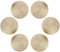 GLOBALDREAM Untersetzer Teller, 6 Stück Untersetzer Gläser Tischset Rund Vinyl Hohl Platzsets Abwischbar PVC Tischuntersetzer für Küche, Zuhause, Speisetisch (Gold, 10 cm, C01)