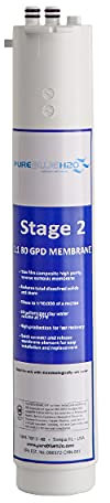 Pure Blue 3-stufiger 1:1 Ultra 80 GPD-zertifizierter Umkehrosmoseanlagen-Ersatzfilter Wasserfilter Trinkwasser – Stufe 2 Membranfilter