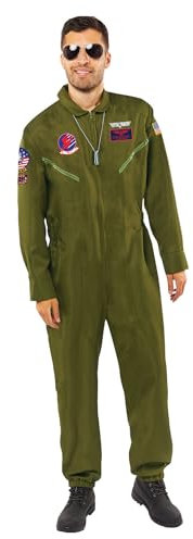 (PKT) (9913295) Adult Mens Top Gun Maverick Costume (Large)