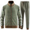 W JIANWANG Herren Jogginganzug Trainingsanzug Sportanzug Fußball Sporthose für Gym Tracksuit Atmungsaktiv Hausanzug Grün JW-2601-S