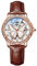 RORIOS Relojes Mujeres Luminoso Esqueleto Reloj con Correa de Cuero Mecánico Automático Reloj Moda Diamante Relojes de Pulsera