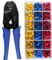 Flytuo Crimpzange Kabelschuhe Set, Kabelschuhzange Crimpzange mit Ratschenfunktion,Crimpzange für AWG20-10/0.5-6mm² Die starkwecker und kupplungskabel. Sie haben die 700 Stück Kabelschuhe Set.